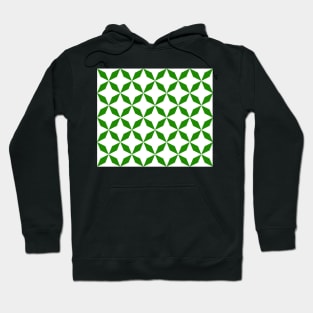 Abstract pattern - green and white. Hoodie